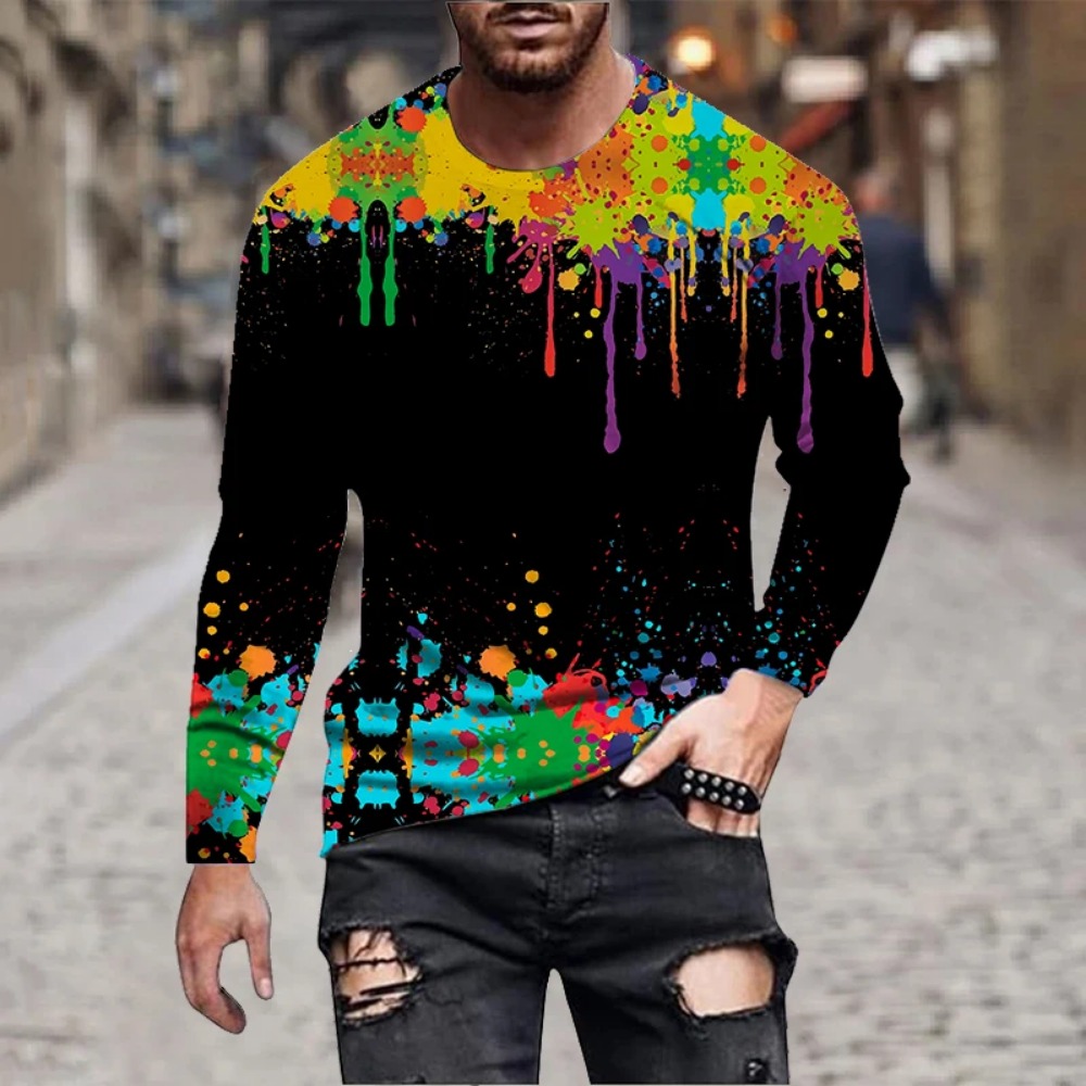 Men Rainbow Paint Splash 3D Pr - 3D Printing Custom recension och pris