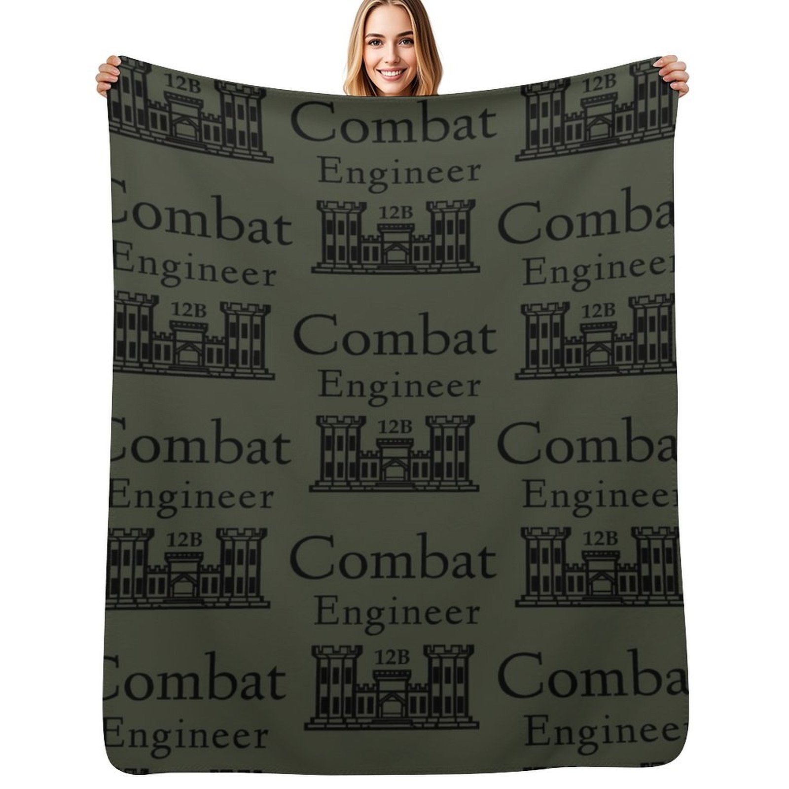 Army Combat Engineer Throw Bla - 3D Printing Engineer recension och pris