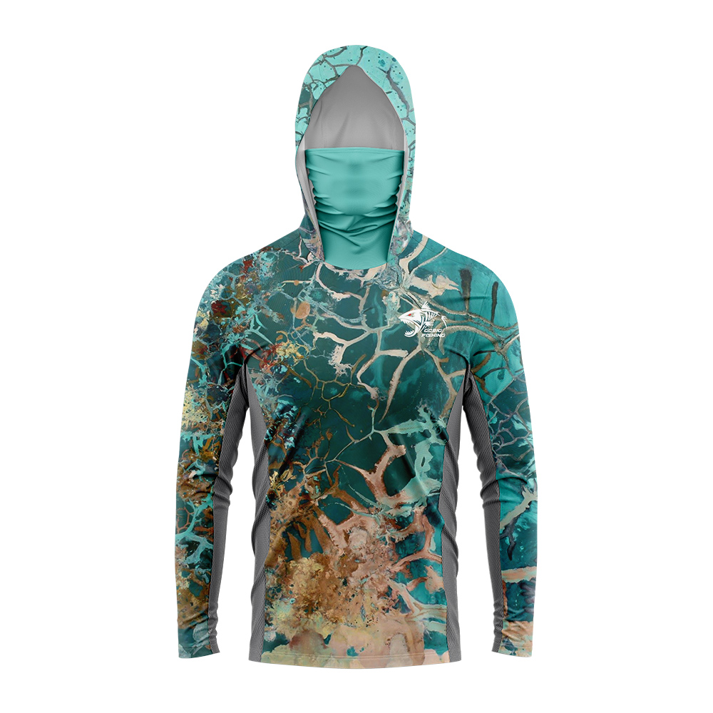 UPF50+ Hooded Fishing Shirt Bu - 3D Printing Lure recension och pris