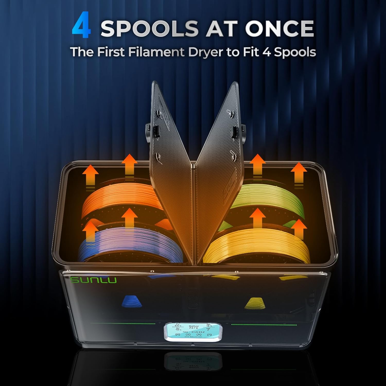 SUNLU S4 Filament Dryer Box 4  - 3D Printing Ptc recension och pris