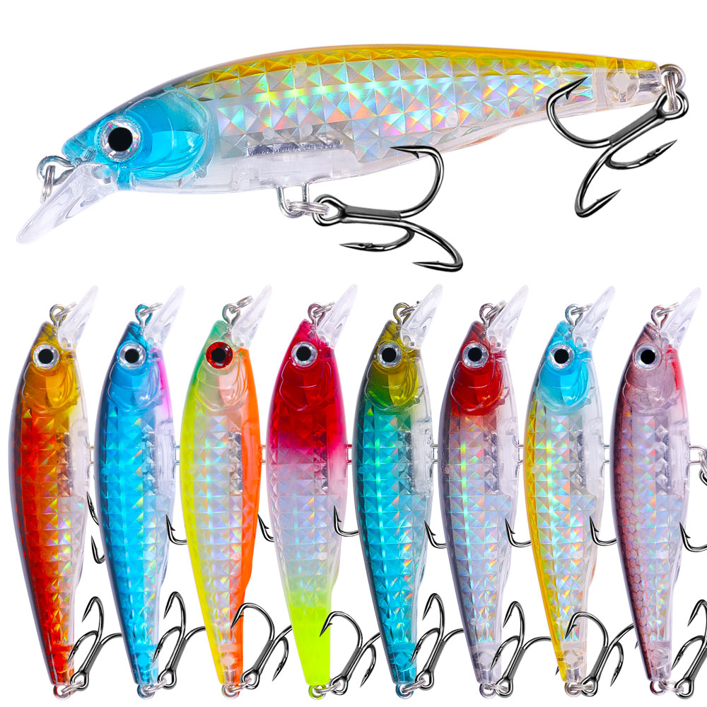 1pc Minnow fishing lure set 9c - 3D Printing Lure recension och pris
