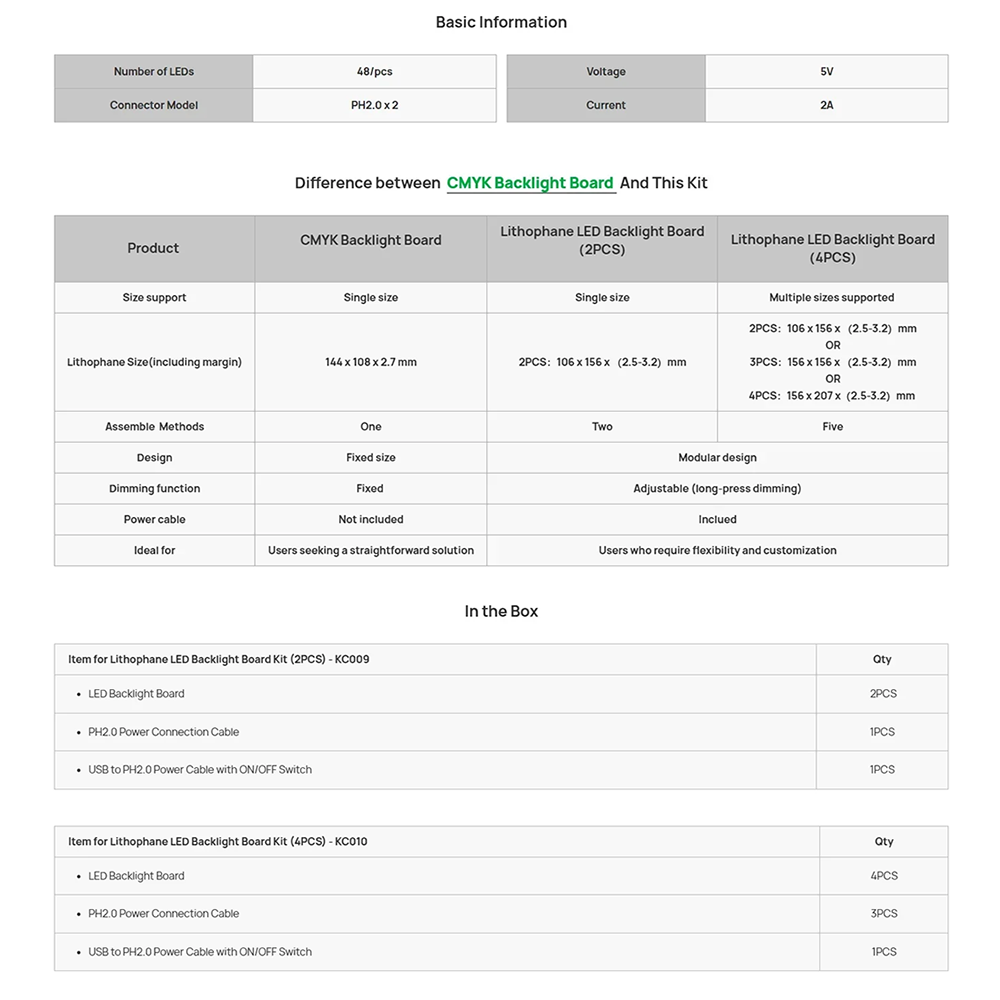 For Bambu Lab Lithophane LED B - 3D Printing Foto recension och pris