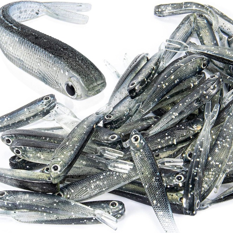 10/20/30Pcs Split Tail Minnow  - 3D Printing Lure recension och pris