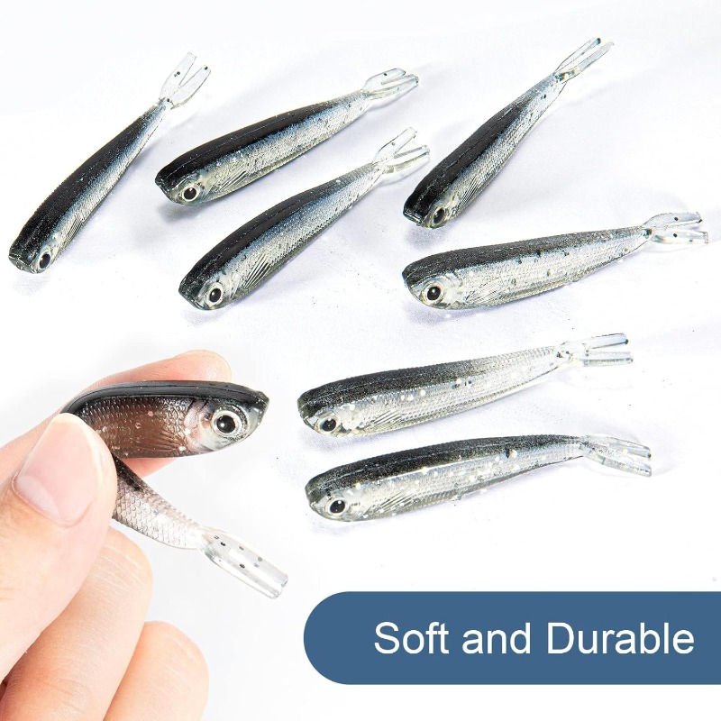 10/20/30Pcs Split Tail Minnow  - 3D Printing Lure recension och pris