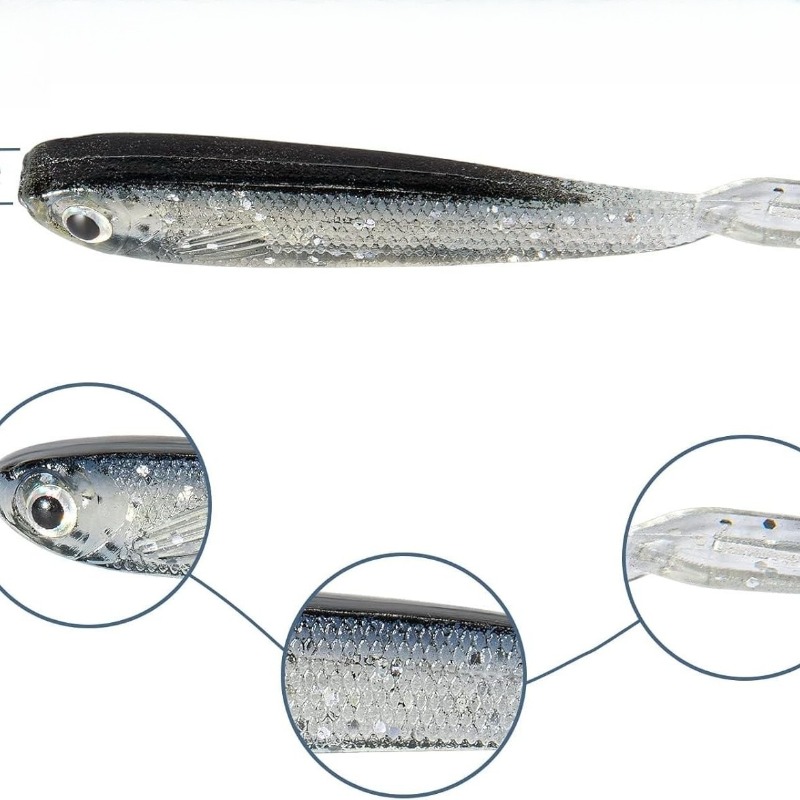 10/20/30Pcs Split Tail Minnow  - 3D Printing Lure recension och pris