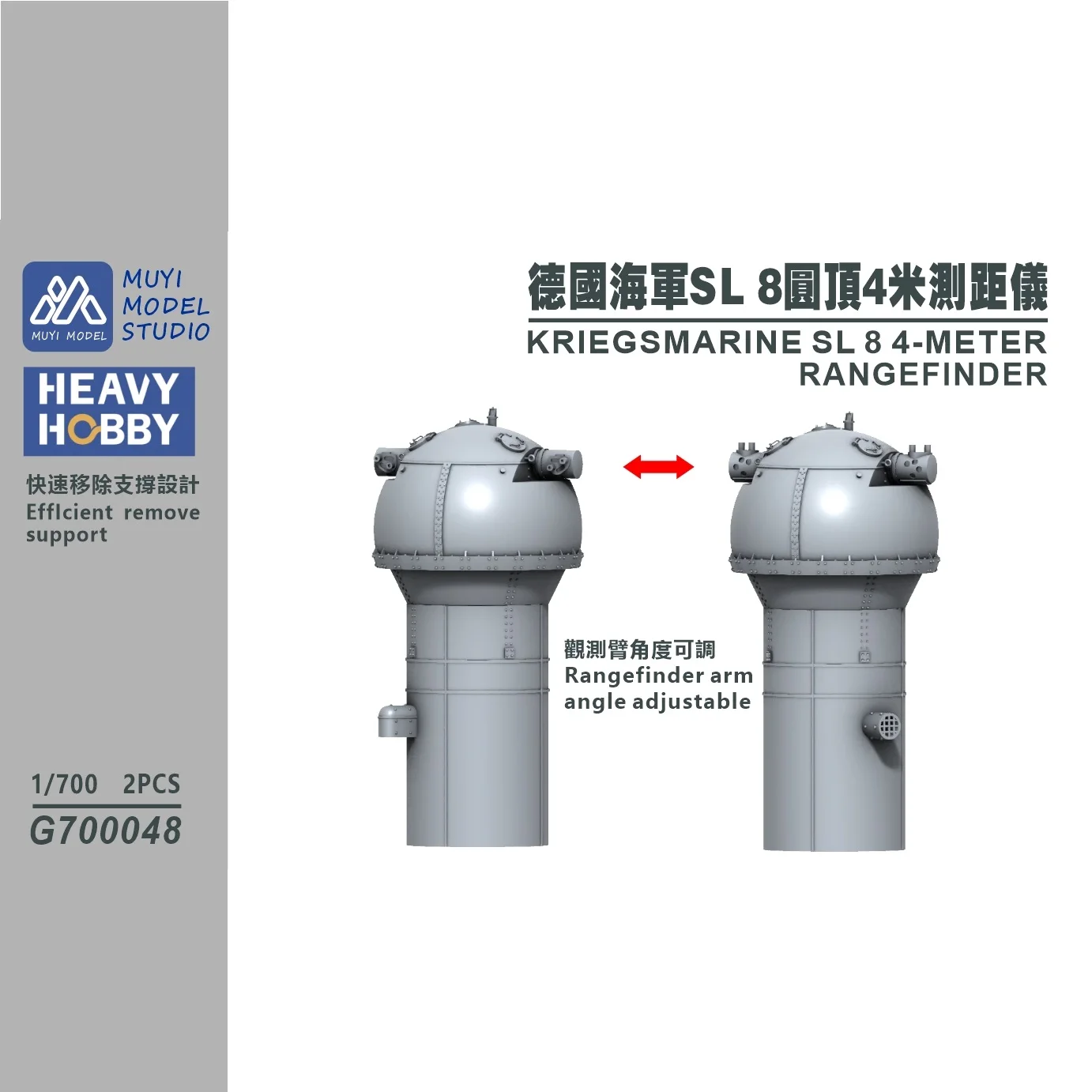 MUYI MODEL 1/700 G700048 KRIEG - 3D Printing Sla recension och pris