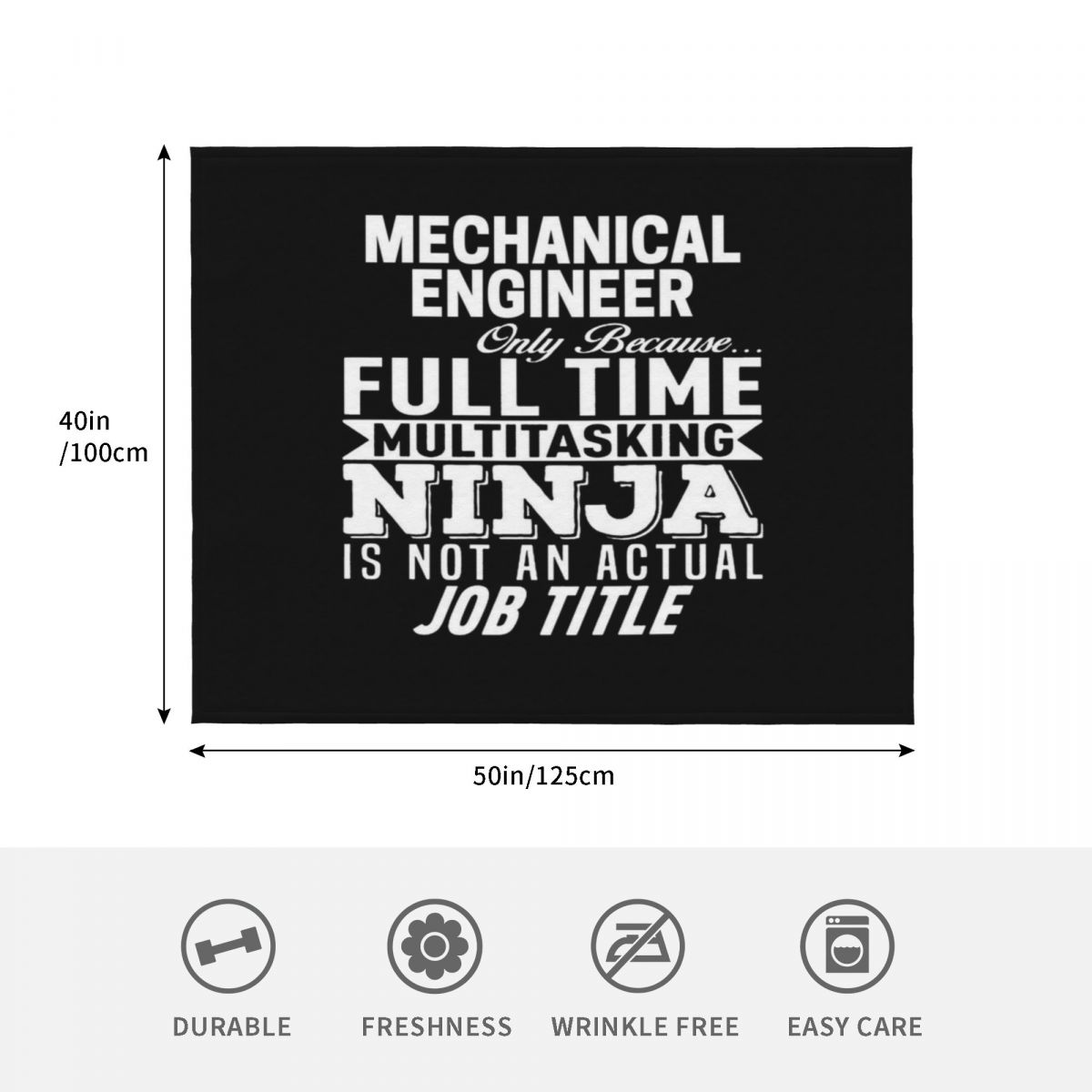Mechanical engineer Throw Blan - 3D Printing Engineer recension och pris