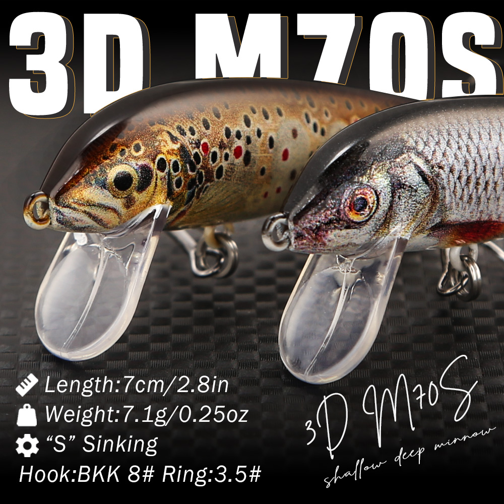 B&U Sinking Minnow Fishing Lur - 3D Printing Lure recension och pris