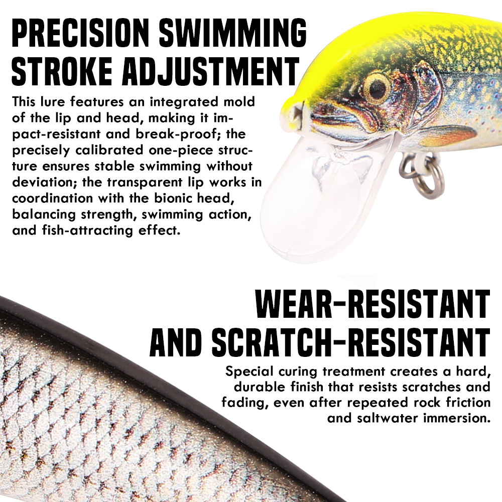 B&U Sinking Minnow Fishing Lur - 3D Printing Lure recension och pris