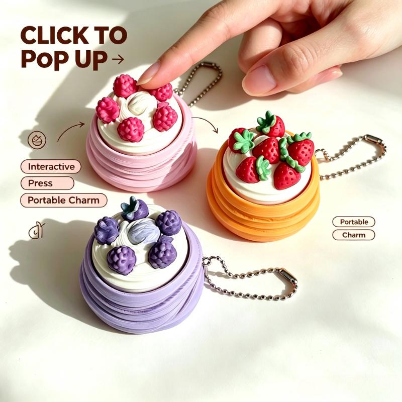 Fidget Clicker Keychain Portab - 3D Printing Ptc recension och pris