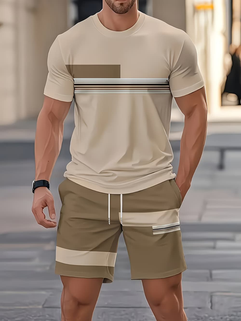 Men's Summer Sets Funny 3D Str - 3D Printing Custom recension och pris
