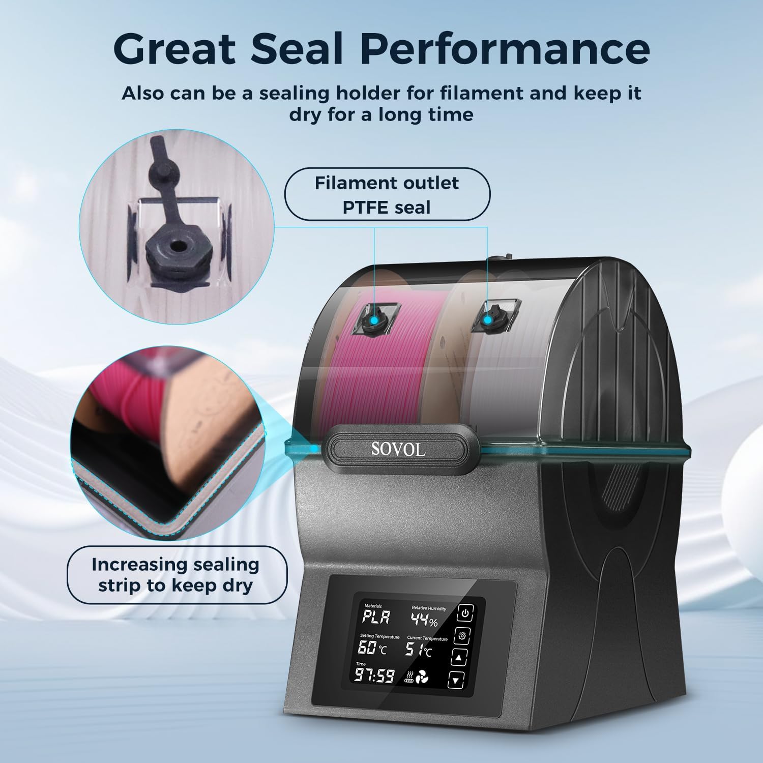 Sovol Filament Dryer SH02 Dry  - 3D Printing Ptc recension och pris