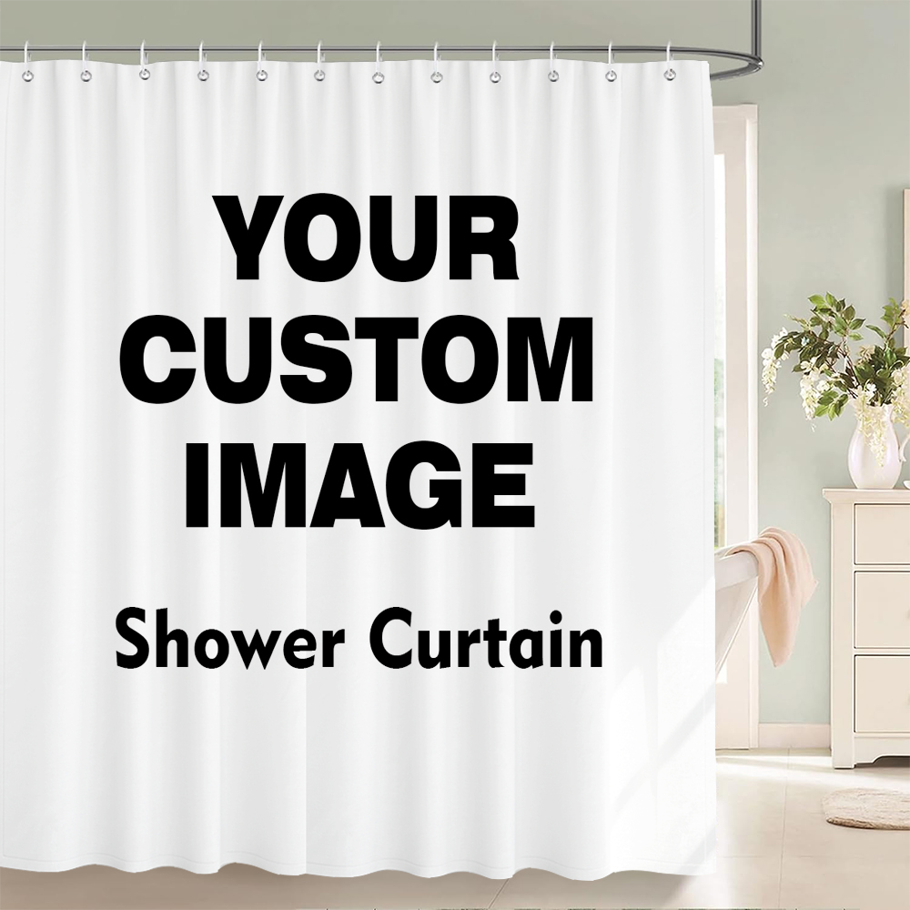 Custom Shower Curtain Bathroom - 3D Printing Foto recension och pris