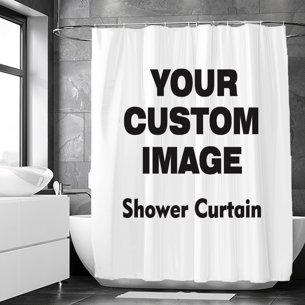Custom Shower Curtain Bathroom - 3D Printing Foto recension och pris