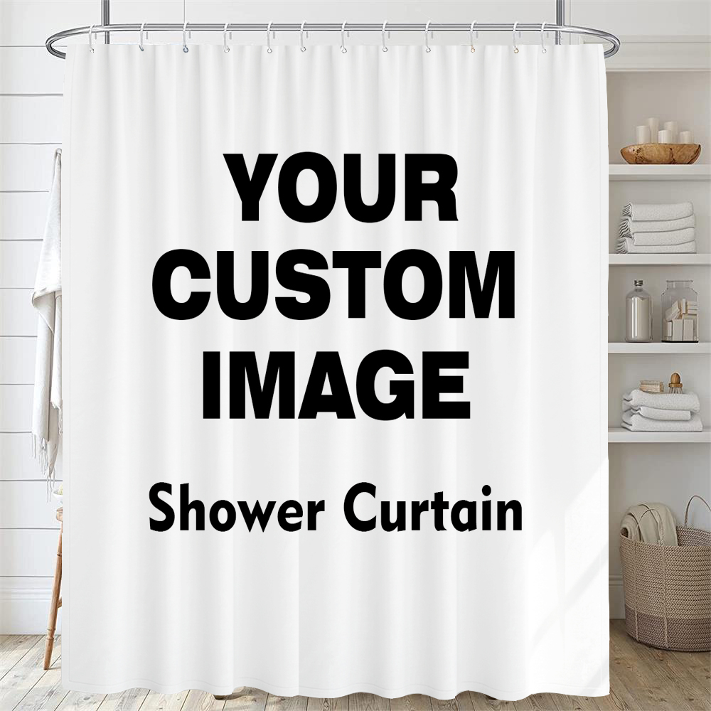 Custom Shower Curtain Bathroom - 3D Printing Foto recension och pris