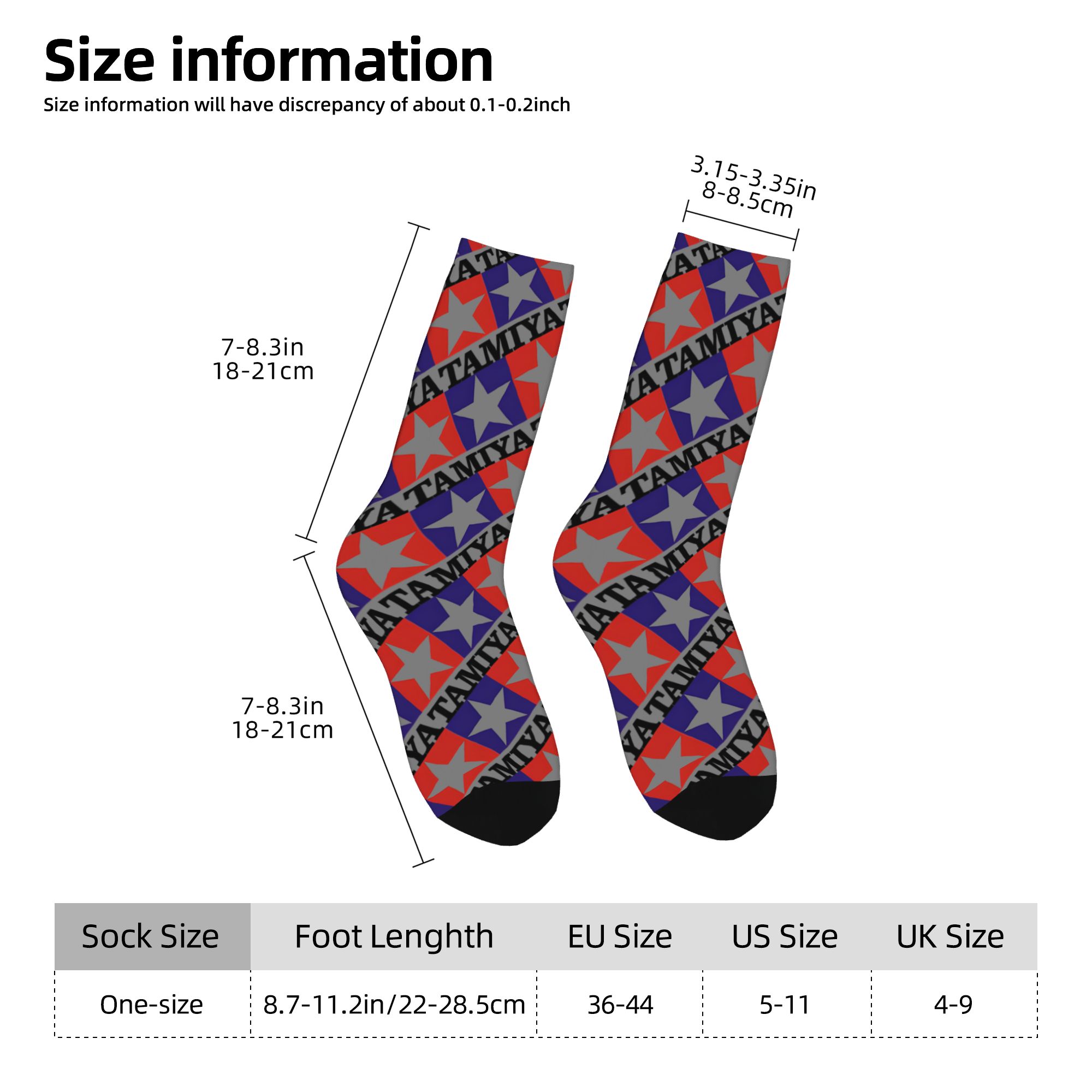 Custom Tamiyas Men's Crew Sock - 3D Printing Custom recension och pris