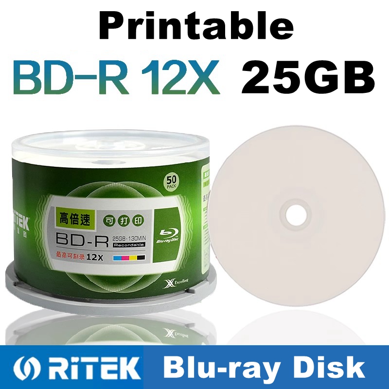 50PCS/BOX Ritek BD-R 25GB Prin - 3D Printing Robot recension och pris